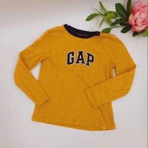 💙 GAP KIDS Dark Yellow Brand Spell-out Long Sleeved Top Size S